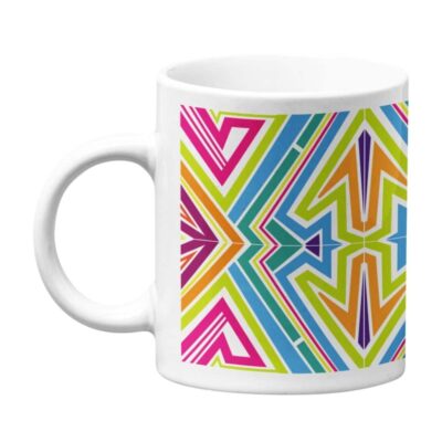 Exclusive Motif Art Printed Ceramic Coffee Mug - White | 325 ML