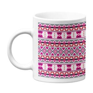 Exclusive Tribal Pattern Printed Ceramic Coffee Mug