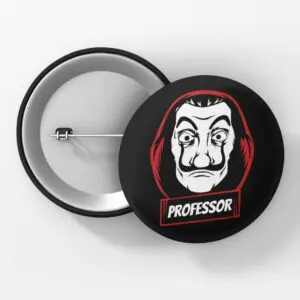 Money Heist - The Professor - Pin Button Badge
