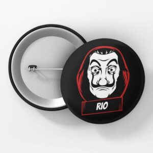 Money Heist - Rio - Pin Button Badge
